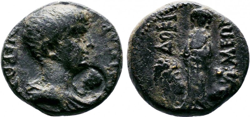 PHRYGIA. Docimeum. Claudius (41-54). AE Bronze. TI KΛΑΥΔΙΟC KΑΙCAP. Laureate hea...