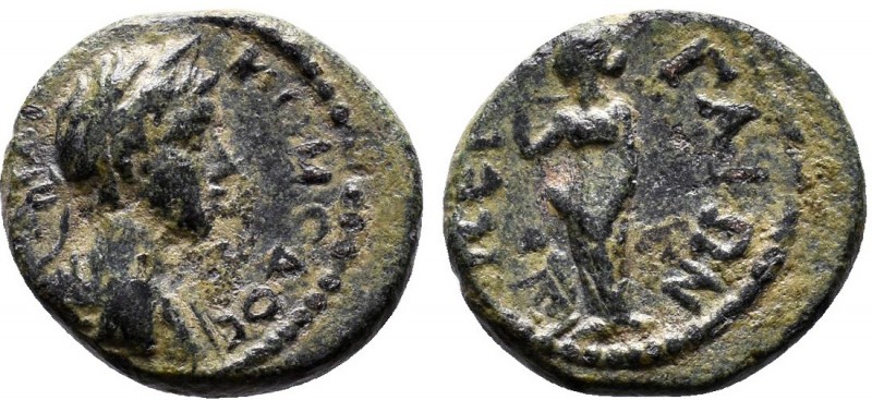 PAMPHYLIA. Perge. Commodus (180-193 AD). AE Bronze. ΚΑΙ ΚΟΜοΔοc.bare-headed bust...