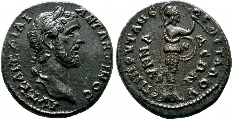 PHRYGIA, Synnada. Antoninus Pius. (138-161 AD).AE Bronze.ΑVΤ ΚΑΙ Τ ΑΙΛΙ ΑΝΤΩΝƐΙΝ...