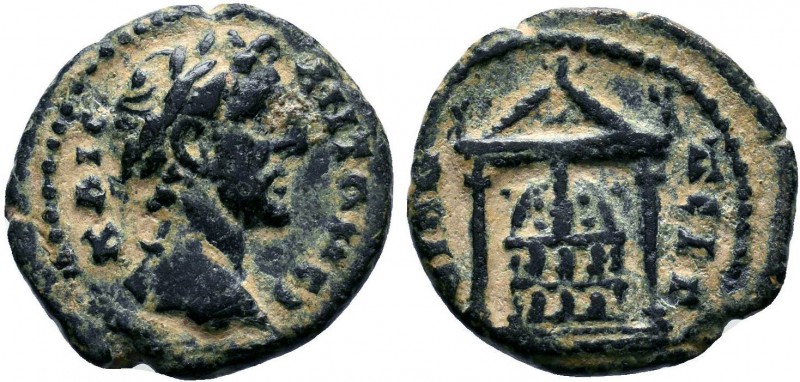 PAMPHYLIA. Perge. Antoninus Pius (138-161 AD). AE Bronze.ΚΑΙϹΑΡ ΑΝΤΩΝΕΙΝΟϹ.laure...