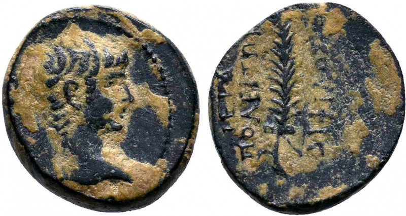 PHRYGIA. Hierapolis. Augustus (27 BC-14 AD). AE Bronze. ΓΑΙΟΣ. Bare head of Gaiu...