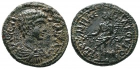 PHRYGIA.Philomelion. Geta as Caesar. (AD 197-209 AD).AE Bronze.

Condition: Very Fine

Weight: 6.0 gr
Diameter:22 mm