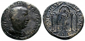 CILICIA. Anemurium. Valerian I, (253-260 AD).AE Bronze. AY K Π ΛI OYAΛЄPIANON Laureate, draped and cuirassed bust of Valerian I to right / ANЄMOYPIЄωN...