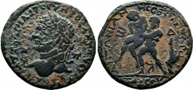 CILICIA. Tarsos. Caracalla.(AD 198-217). AE Bronze. AYT KAI M AVP CЄOYHPOC ANTΩNЄINOC CЄB / Π - Π Laureate and cuirassed bust of Caracalla to right, s...