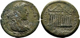CILICIA. Tarsus. Commodus.( 180-192 AD).AE Bronze. ΑΙΛ ΑΥΡΗ ΚΟΜΟΔΟϹ ϹƐΒ.laureate-headed bust of Commodus wearing cuirass and paludamentum, r / ΤΑΡϹοΥ ...