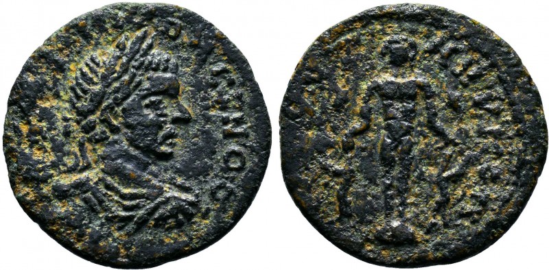 CILICIA, Tarsos. Elagabalus. (218-222 AD).AE Bronze.AVT KA M AVP ANTΩNINOC CE. L...