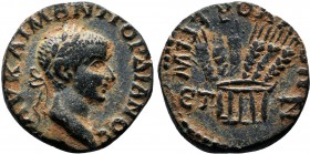 CAPPADOCIA. Caesarea. Gordian III.( AD 238-244).AE Bronze. AV KAI M ANT ΓOΡΔIANOC, laureate, draped and cuirassed bust right / MHTP KAI BNE, six ears ...