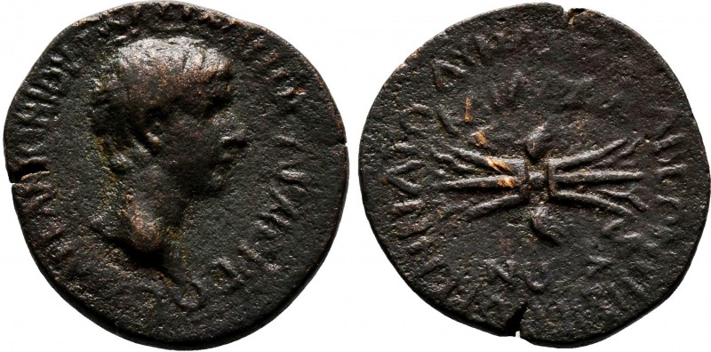 CILICIA, Olba. M. Antonius Polemo, high priest.( Circa 17-36 AD).AE Bronze.ΜΑΡΚ ...