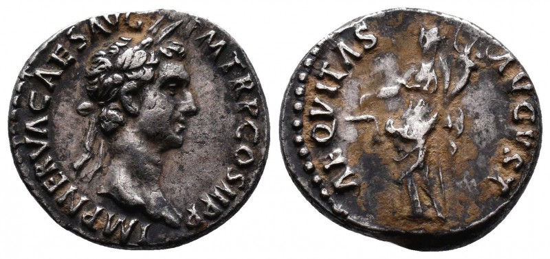 Nerva (AD 96-98). AR denarius. Rome, AD 96. IMP NERVA CAES AVG P M TR P COS II P...