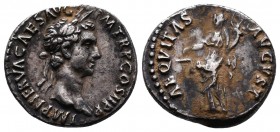 Nerva (AD 96-98). AR denarius. Rome, AD 96. IMP NERVA CAES AVG P M TR P COS II P P, laureate head of Nerva right / AEQVITAS AVGVST, Aequitas standing ...