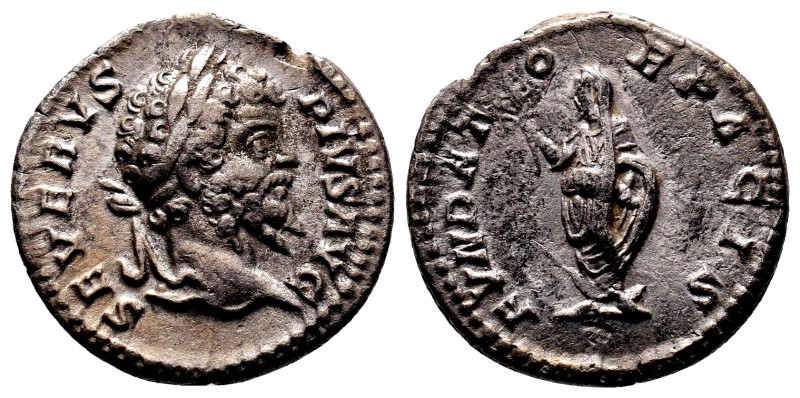 Septimius Severus (193-211), Denarius, Rome, AD 201, SEVERVS - PIVS AVG, laureat...