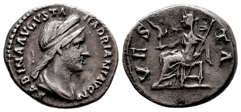 Sabina (117-136 AD). AR Denarius. Vesta reverse, RIC II 410

Condition: Very Fin...