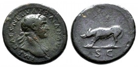 TRAJAN (98-117). Quadrans Ae. Rome.

Condition: Very Fine

Weight: 3.3 gr
Diameter:17 mm