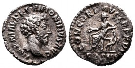 Marcus Aurelius 161-180 Silver Denarius, Rome,

Condition: Very Fine

Weight: 2.6 gr
Diameter:17 mm
