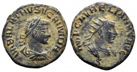 Aurelian, with Vabalathus. AD 270-275. Æ Antoninianus.

Condition: Very Fine

Weight: 3.4 gr
Diameter:20 mm