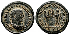 Diocletian Æ Silvered Antoninianus. AD 293-295.

Condition: Very Fine

Weight: 4.0 gr
Diameter:22 mm
