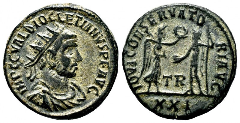 Diocletian Æ Silvered Antoninianus. AD 293-295.

Condition: Very Fine

Weight: 4...