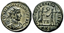 Diocletian Æ Silvered Antoninianus. AD 293-295.

Condition: Very Fine

Weight: 4.0 gr
Diameter: 20 mm