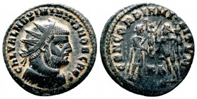 Maximianus (286-305 AD). AE Antoninianus

Condition: Very Fine

Weight: 2.4 gr
Diameter:22 mm