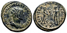 Diocletian Æ Silvered Antoninianus. AD 293-295. 

Condition: Very Fine

Weight: 3.4 gr
Diameter:22 mm