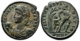Constantius II (337-361 AD). AE Centenionalis

Condition: Very Fine

Weight: 5.0 gr
Diameter:22 mm