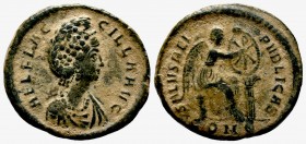 Aelia Flaccilla. Augusta, AD 379-386/8. AE

Condition: Very Fine

Weight: 6.1 gr
Diameter: 22 mm