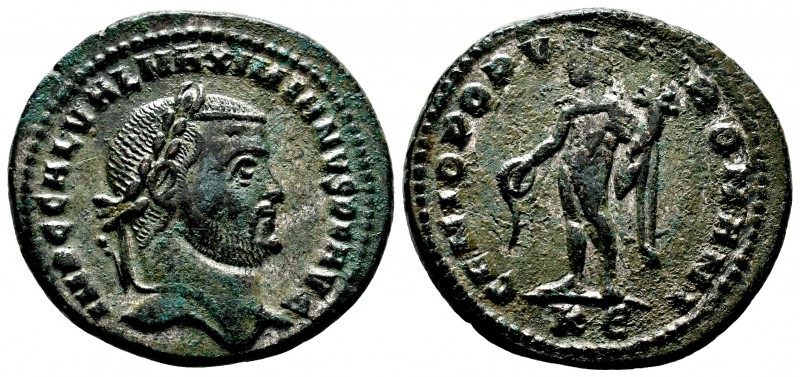 Maximianus, first reign, 286-305. Follis 

Condition: Very Fine

Weight: 9.6 gr
...