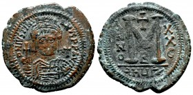 Justinian I the Great (AD 527-565). AE

Condition: Very Fine

Weight: 17.8 gr
Diameter:35 mm