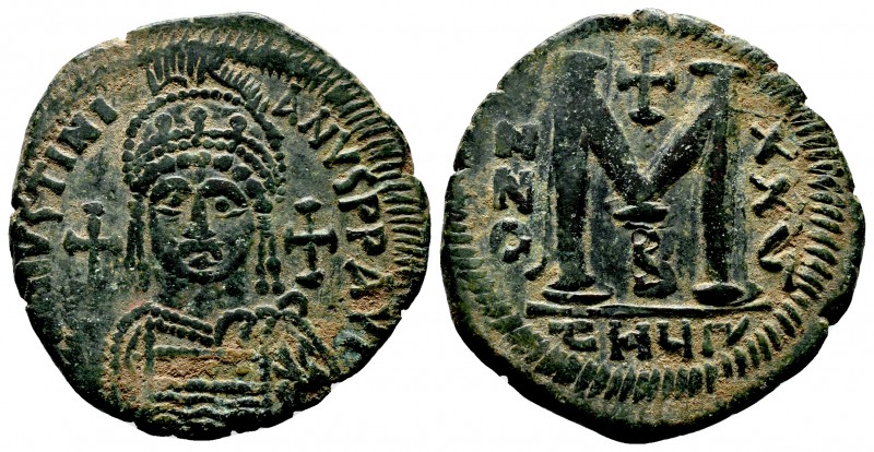 Justinian I the Great (AD 527-565). AE

Condition: Very Fine

Weight: 18.2 gr
Di...