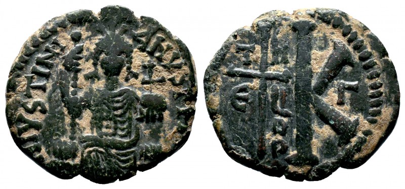 Justinian I the Great (AD 527-565). AE

Condition: Very Fine

Weight: 8.6 gr
Dia...