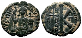 Justinian I the Great (AD 527-565). AE

Condition: Very Fine

Weight: 8.6 gr
Diameter:26 mm