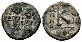 Phocas (602-610), AE, 605-606, Thessalonica

Condition: Very Fine

Weight: 2.6 gr
Diameter:19 mm