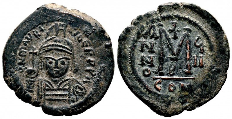 Maurice Tiber (582-602), AE Follis,

Condition: Very Fine

Weight: 13.0 gr
Diame...