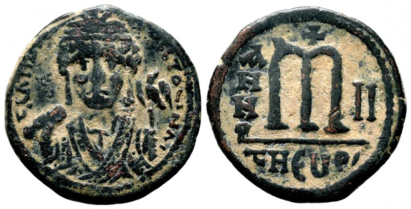 Maurice Tiber (582-602), AE Follis,

Condition: Very Fine

Weight: 12.0 gr
Diame...