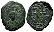 BYZANTINE EMPIRE. 976-1025 AD. AE Anonymous Follis. Bust of Jesus Christ.

Condition: Very Fine

Weight: 7.0 gr
Diameter:30 mm