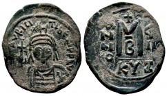 Maurice Tiberius. 582-602. Æ Follis
Condition: Very Fine

Weight: 11.7 gr
Diameter:34 mm