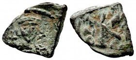 Justinian II. Second reign, 705-711. Æ Follis

Condition: Very Fine

Weight: 2.6 gr
Diameter: 22 mm