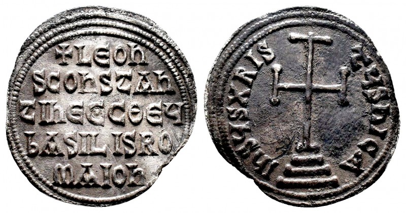 Leo IV AD 780-787. Constantinople
Miliaresion AR

Condition: Very Fine

Weight: ...