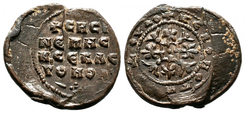 Very Attractive seal of Sissinios, Circa 7th-8th Century AD.
Obv: Legend in five...