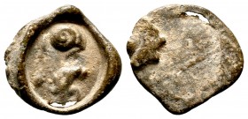 Gnostic Lead Tessera , circa 2nd-4th century AD.
Condition: Very Fine

Weight: 2.5 gr
Diameter: 18 mm