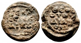 Uncertain Lead Seal , 7th - 11th C.
Condition: Very Fine

Weight: 8.6 gr
Diameter: 21 mm