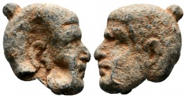 UNCERTAIN. 3rd century BC-1st century AD. PB. Shape of a Head
Condition: Very Fine

Weight: 10.0 gr
Diameter: 27 mm