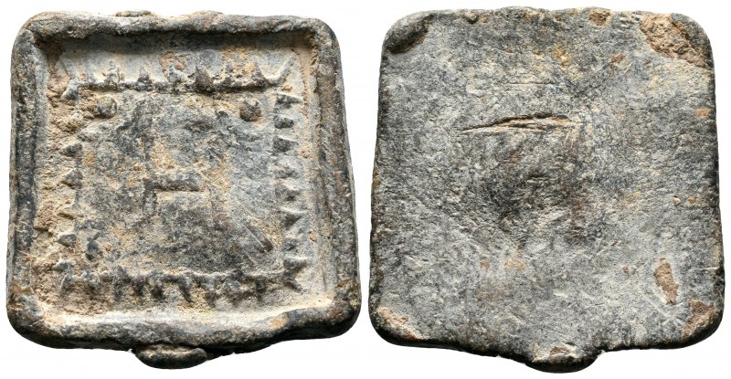 UNCERTAIN. 3rd century BC-1st century AD. PB. Letter H on it
Condition: Very Fin...