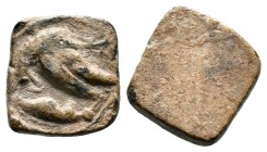 UNCERTAIN. 3rd century BC-1st century AD. PB. 
Condition: Very Fine

Weight: 4.0 gr
Diameter: 16 mm
