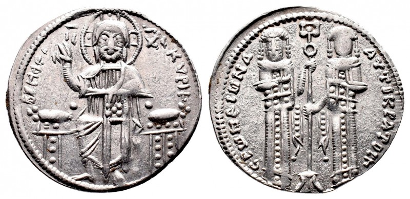 Andronicus II and Michael IX. 1295-1320 AD. AR Basilikon (2.09 gm). Constantinop...