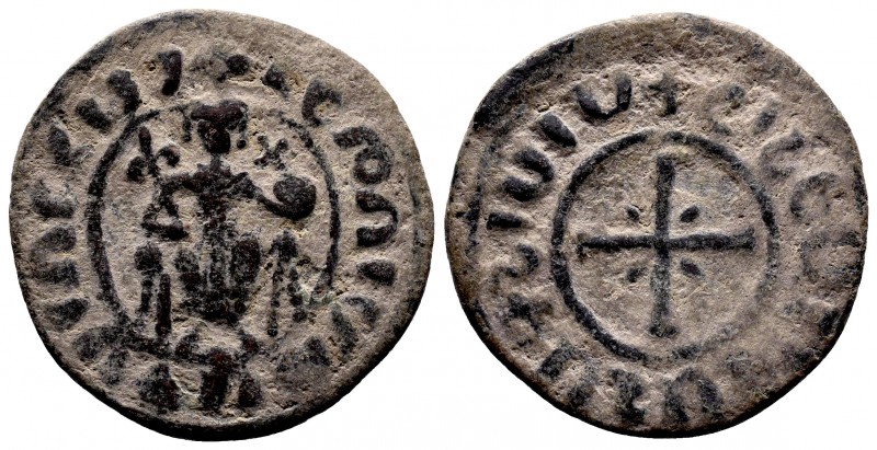 ARMENIA. Hetoum I (1226-1270). Tank. Sis.
Obv: Hetoum seated facing on throne, h...