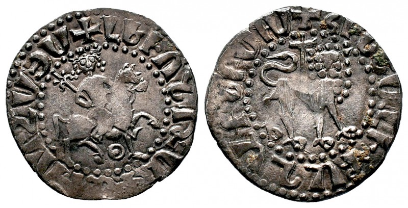 Armenia, Levon II AR Tram. AD 1270-1289. Levon on horseback; holds patriarchal c...