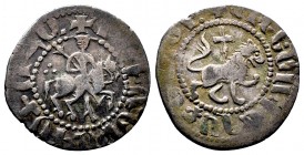 Cilician Armenia, Levon III (1301-1307). AR Tavorkin. Levon on horseback advancing r. R/ Crowned lion advancing r.; cross behind. AC 427.
Condition: V...