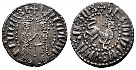 ARMENIA, Cilician Armenia. Royal . Hetoum I and Zabel. 1226-1270. AR Tram. Zabel and Hetoum standing facing one another, each crowned with head facing...