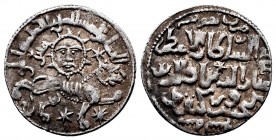 SELJUQ OF RUM.Kaykhusraw II,(1236-1245 AD).AR Dirham.Lion advancing right; facing sun and star above, two stars below .Konya mint.639 AH.Album 1218
Co...